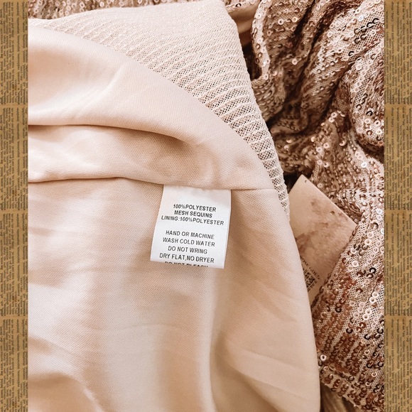 nwt! arula (altar’d state) adela rose gold maxi dress - Picture 9 of 9